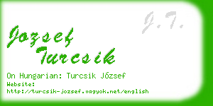 jozsef turcsik business card