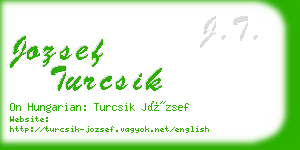 jozsef turcsik business card